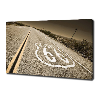 Cuadro canvas moderno de gran formato horizontal Carretera en California