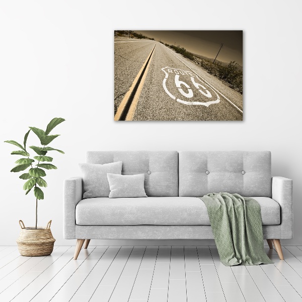 Cuadro canvas moderno de gran formato horizontal Carretera en California