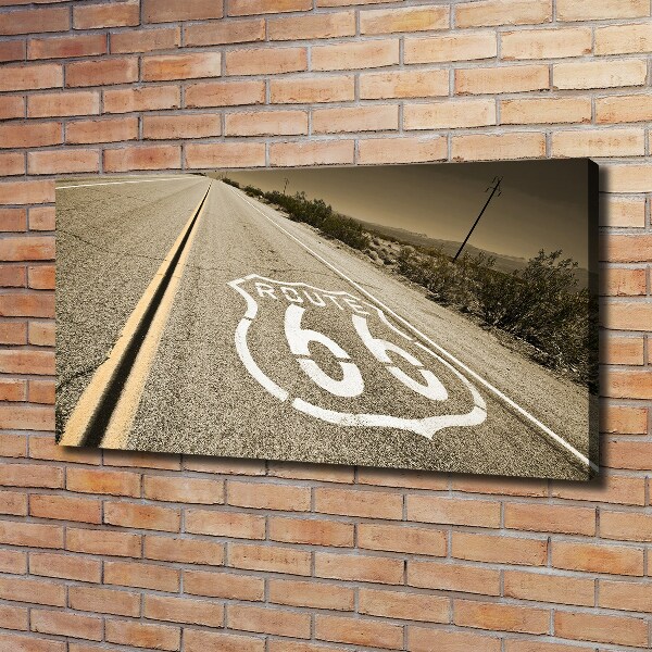 Cuadro canvas moderno de gran formato horizontal Carretera en California