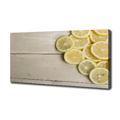 Cuadro canvas con impresión uv duradera horizontal madera de limón
