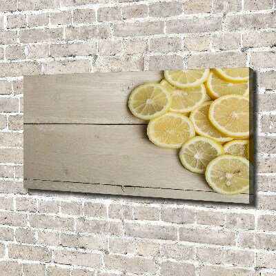 Cuadro canvas con impresión uv duradera horizontal madera de limón