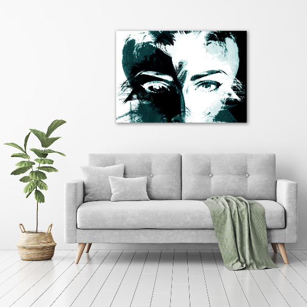 Foto en lienzo con acabado profesional horizontal Mujer abstracta