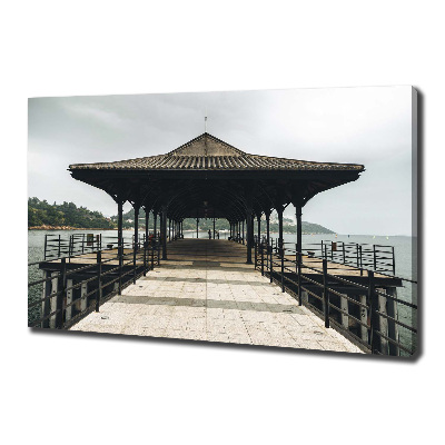 Foto en lienzo con acabado profesional horizontal Muelle de Hong Kong