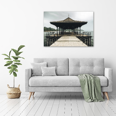 Foto en lienzo con acabado profesional horizontal Muelle de Hong Kong