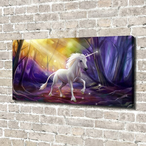 Foto en lienzo con acabado profesional horizontal Unicornio