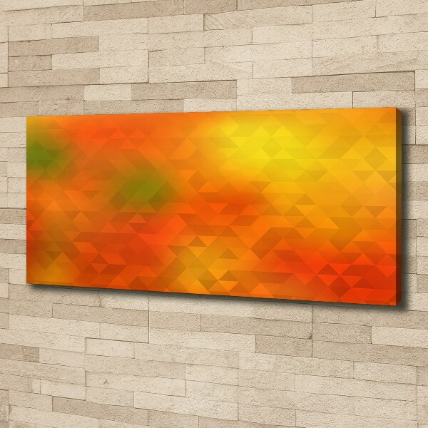 Fotocuadro en lienzo de alta calidad horizontal Triángulos abstractos