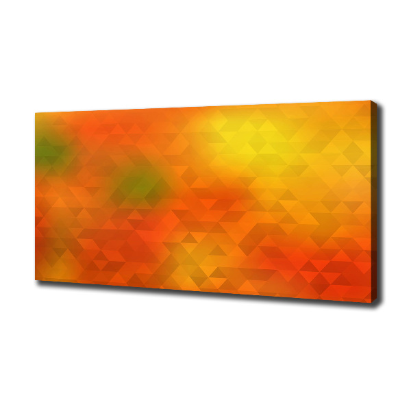 Fotocuadro en lienzo de alta calidad horizontal Triángulos abstractos