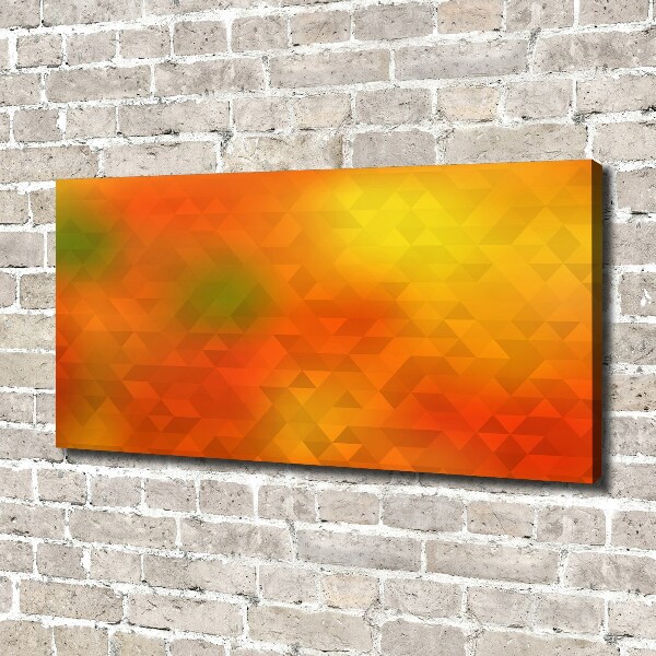 Fotocuadro en lienzo de alta calidad horizontal Triángulos abstractos