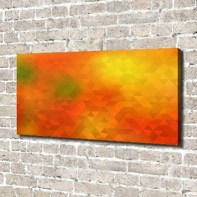 Fotocuadro en lienzo de alta calidad horizontal Triángulos abstractos