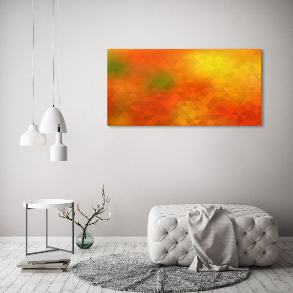 Fotocuadro en lienzo de alta calidad horizontal Triángulos abstractos