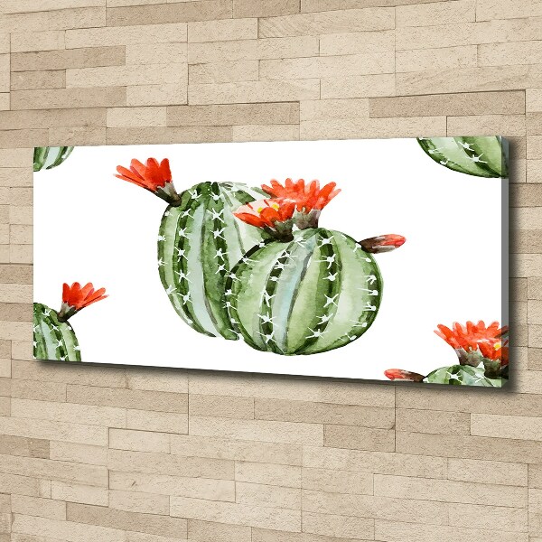 Cuadro canvas con impresión uv duradera horizontal Cactus