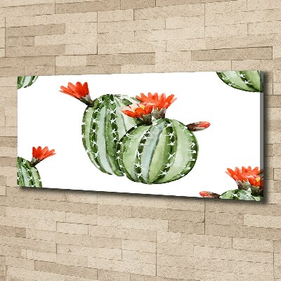 Cuadro canvas con impresión uv duradera horizontal Cactus
