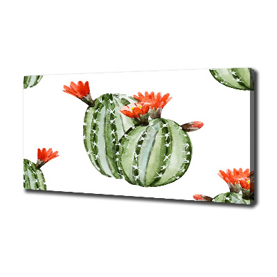 Cuadro canvas con impresión uv duradera horizontal Cactus