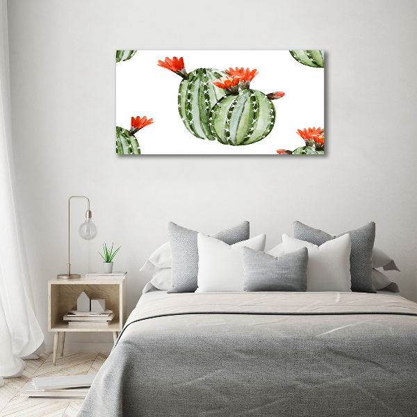 Cuadro canvas con impresión uv duradera horizontal Cactus