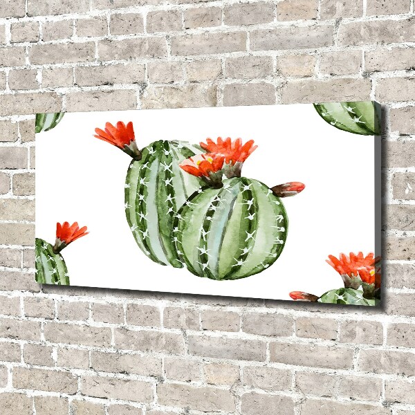 Cuadro canvas con impresión uv duradera horizontal Cactus
