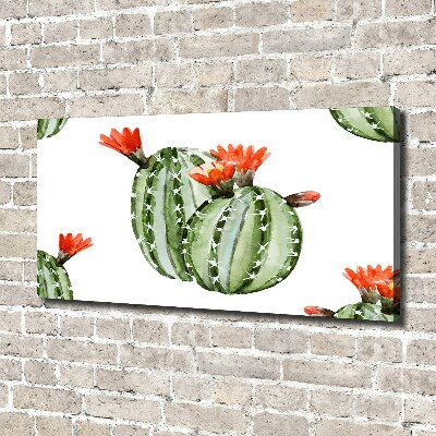 Cuadro canvas con impresión uv duradera horizontal Cactus