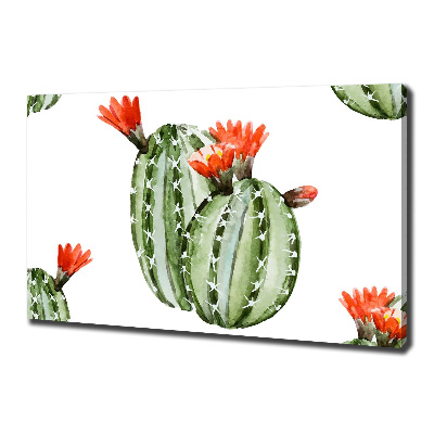 Cuadro canvas con impresión uv duradera horizontal Cactus