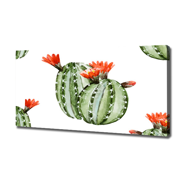Cuadro canvas con impresión uv duradera horizontal Cactus