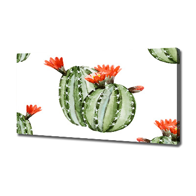 Cuadro canvas con impresión uv duradera horizontal Cactus