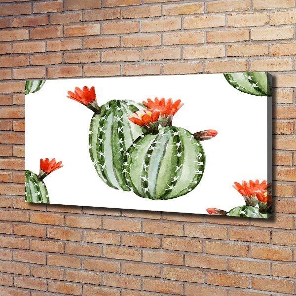 Cuadro canvas con impresión uv duradera horizontal Cactus