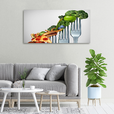Fotocuadro en lienzo de alta calidad horizontal Progreso de la dieta