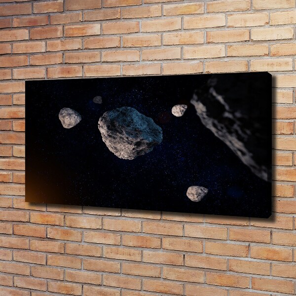 Cuadro canvas moderno de gran formato horizontal Meteoros