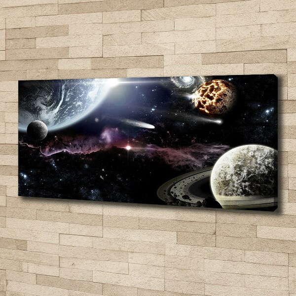 Foto en lienzo con acabado profesional horizontal Galaxia