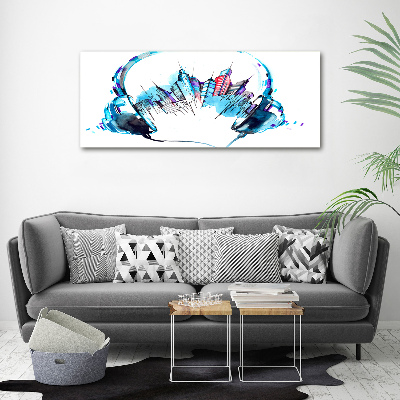 Fotocuadro en lienzo de alta calidad horizontal Sonidos de la ciudad