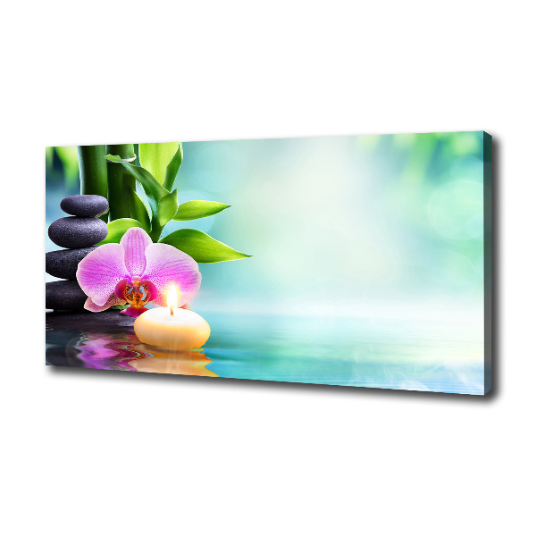 Fotocuadro en lienzo de alta calidad horizontal Orquídea de bambú