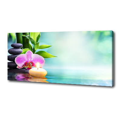 Fotocuadro en lienzo de alta calidad horizontal Orquídea de bambú