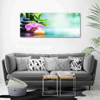 Fotocuadro en lienzo de alta calidad horizontal Orquídea de bambú