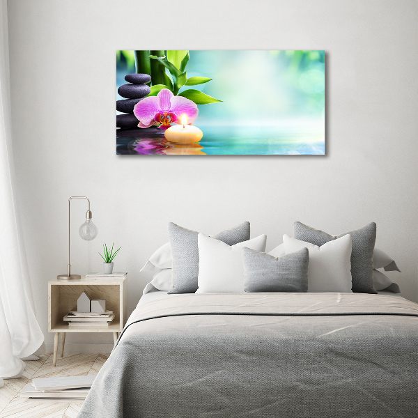 Fotocuadro en lienzo de alta calidad horizontal Orquídea de bambú