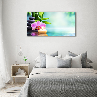 Fotocuadro en lienzo de alta calidad horizontal Orquídea de bambú