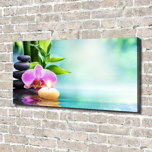 Fotocuadro en lienzo de alta calidad horizontal Orquídea de bambú