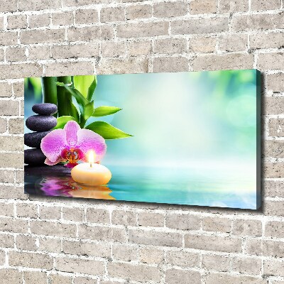 Fotocuadro en lienzo de alta calidad horizontal Orquídea de bambú