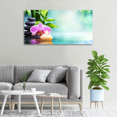 Fotocuadro en lienzo de alta calidad horizontal Orquídea de bambú