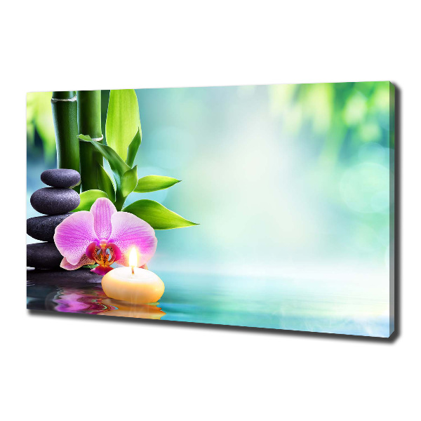 Fotocuadro en lienzo de alta calidad horizontal Orquídea de bambú