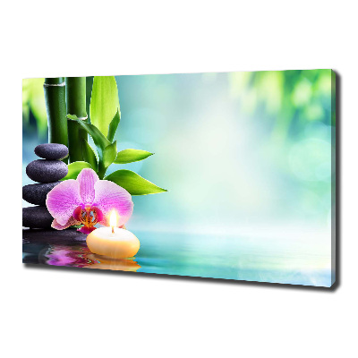Fotocuadro en lienzo de alta calidad horizontal Orquídea de bambú