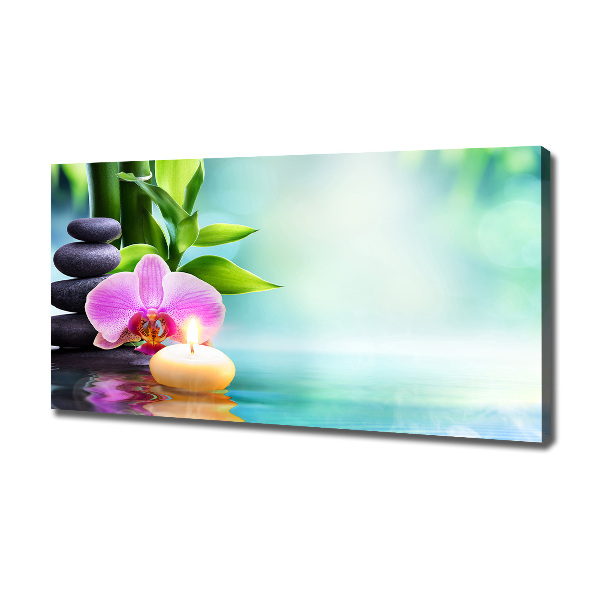 Fotocuadro en lienzo de alta calidad horizontal Orquídea de bambú