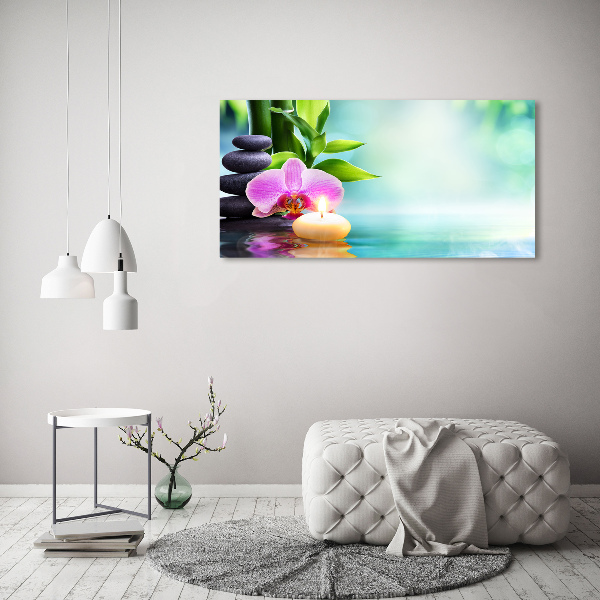 Fotocuadro en lienzo de alta calidad horizontal Orquídea de bambú