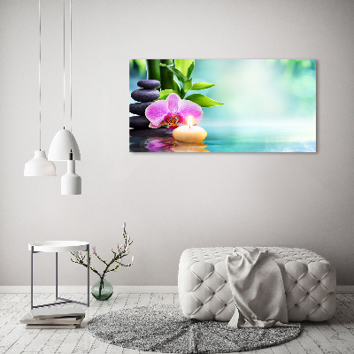 Fotocuadro en lienzo de alta calidad horizontal Orquídea de bambú