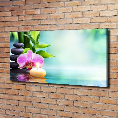 Fotocuadro en lienzo de alta calidad horizontal Orquídea de bambú