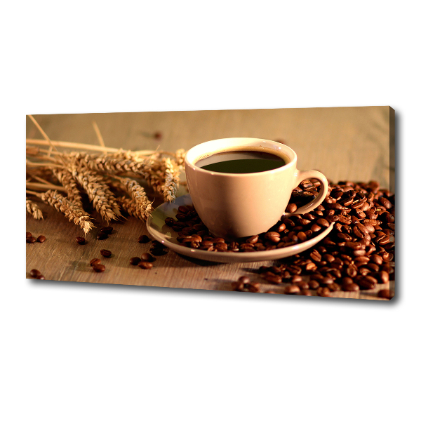 Fotocuadro en lienzo de alta calidad horizontal Café aromático