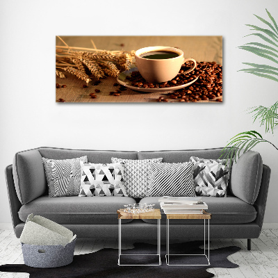 Fotocuadro en lienzo de alta calidad horizontal Café aromático