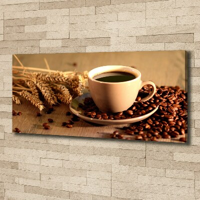 Fotocuadro en lienzo de alta calidad horizontal Café aromático