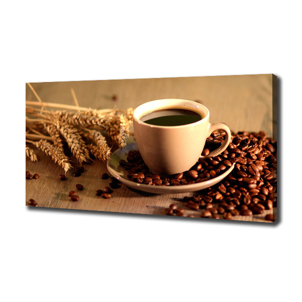 Fotocuadro en lienzo de alta calidad horizontal Café aromático