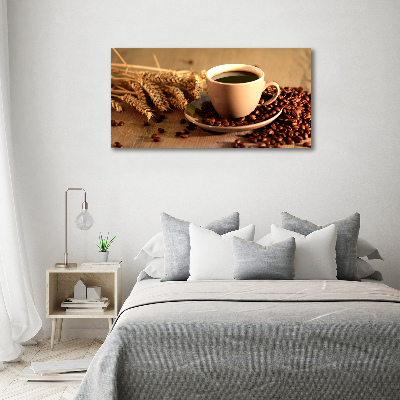 Fotocuadro en lienzo de alta calidad horizontal Café aromático