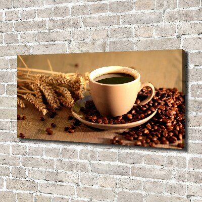 Fotocuadro en lienzo de alta calidad horizontal Café aromático