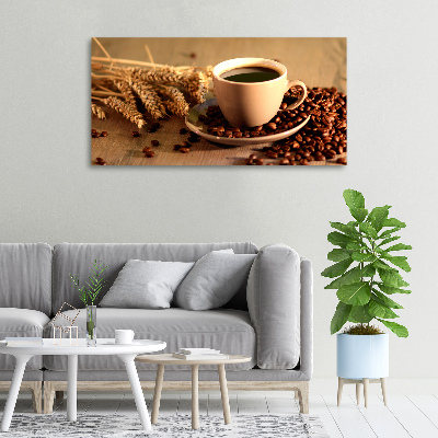 Fotocuadro en lienzo de alta calidad horizontal Café aromático