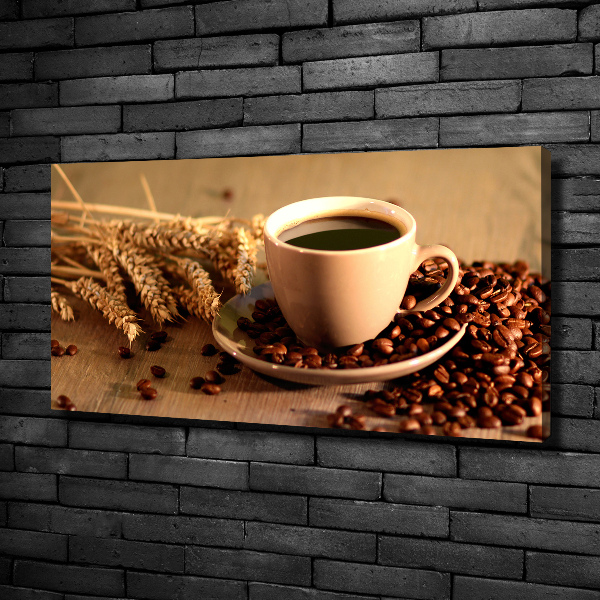 Fotocuadro en lienzo de alta calidad horizontal Café aromático